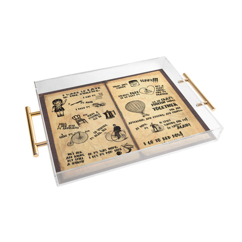 Belle13 A Day Of Lisas Life Acrylic Tray