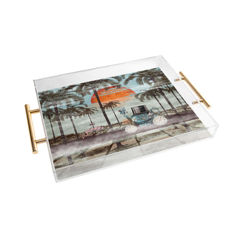 Belle13 Alice Goes To California Acrylic Tray