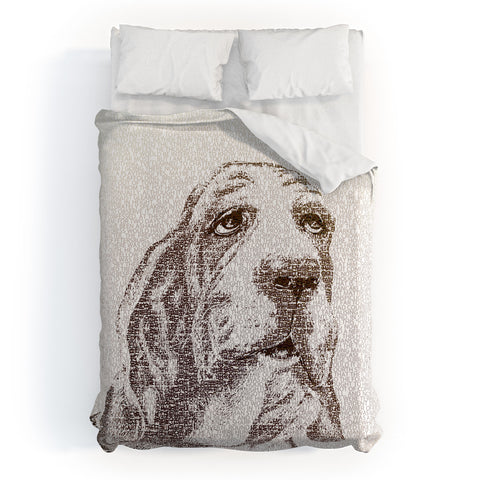 Belle13 Basset Hound Duvet Cover