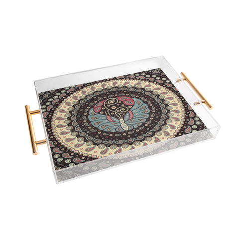 Belle13 Butterfly Mandala Acrylic Tray