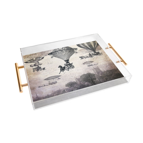 Belle13 Carrilloons Over The City Acrylic Tray