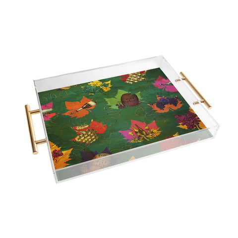 Belle13 Celebrating Autumn Pattern Acrylic Tray