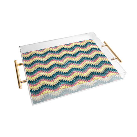 Belle13 Crazy Chevron Acrylic Tray