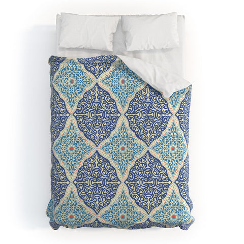 Belle13 Curly Rhombus Duvet Cover