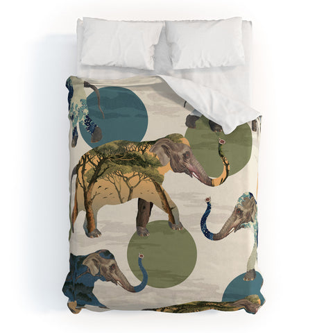 Belle13 Elephant Polka Duvet Cover