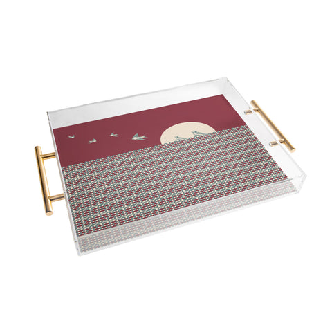 Belle13 Ethnic Sunrise Acrylic Tray