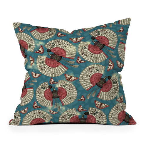 Belle13 FanTastic Butterfly Fragrance Outdoor Throw Pillow