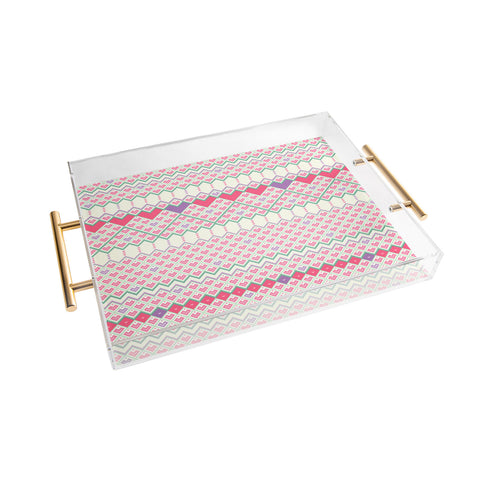 Belle13 Love Pattern Acrylic Tray