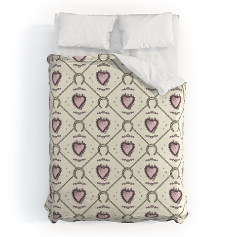 Belle13 Lucky Love Web 1 Duvet Cover