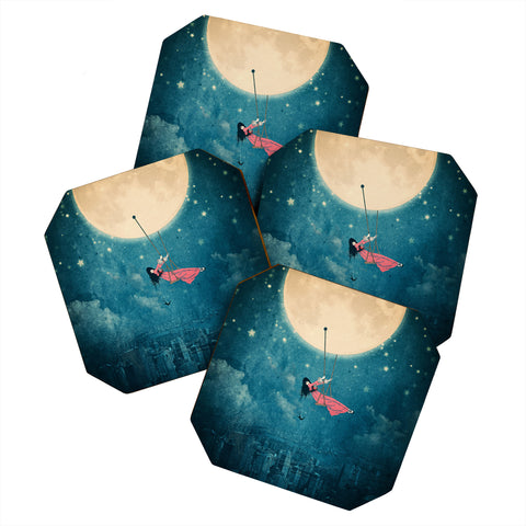 Belle13 Moon Swing Coaster Set