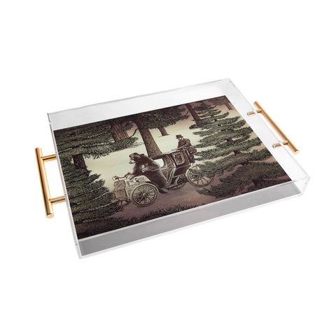 Belle13 My Grandpa Had A Bear Who Had A Squirrel Acrylic Tray