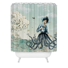 Belle13 Sea Fairy Shower Curtain