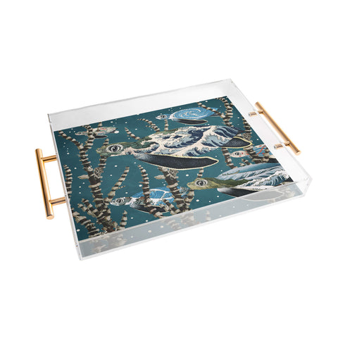 Belle13 Sea Turtle Migration Acrylic Tray