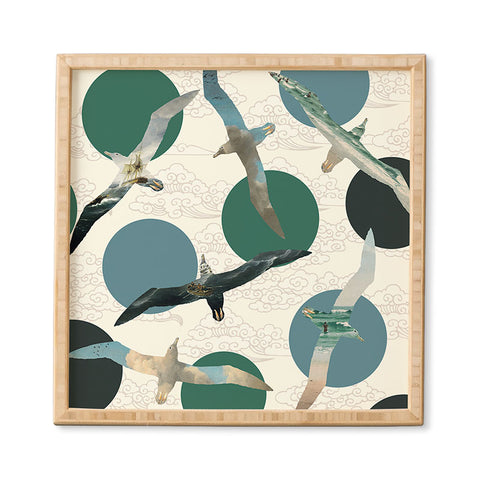 Belle13 Seagull Polka Framed Wall Art