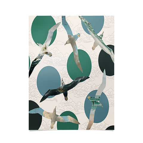 Belle13 Seagull Polka Poster