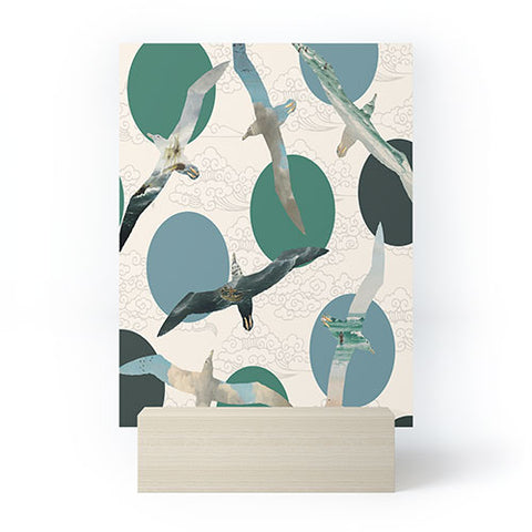 Belle13 Seagull Polka Mini Art Print