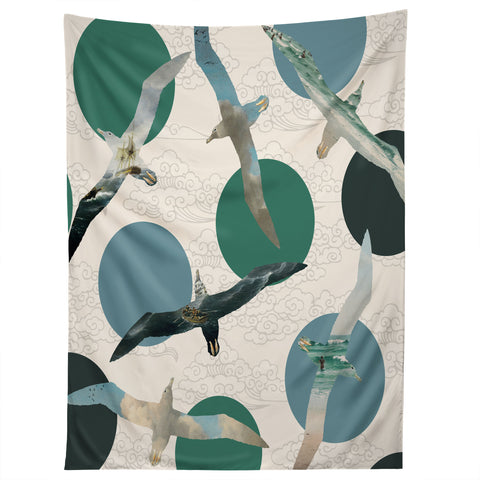 Belle13 Seagull Polka Tapestry