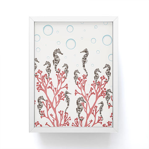 Belle13 Seahorse Forest Framed Mini Art Print