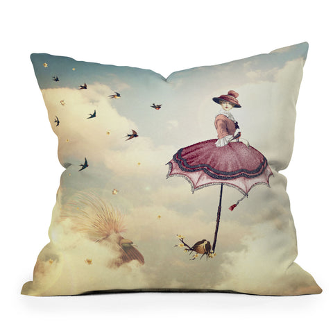 Belle13 Sky Fairy Outdoor Throw Pillow