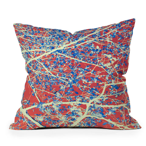 Belle13 Spring Abstract Outdoor Throw Pillow