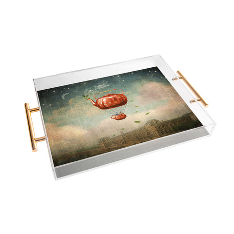 Belle13 Tea for Two at Dusk Acrylic Tray