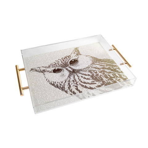 Belle13 The Intellectual Owl Acrylic Tray
