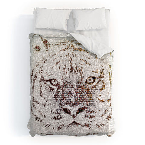 Belle13 The Intellectual Tiger Duvet Cover