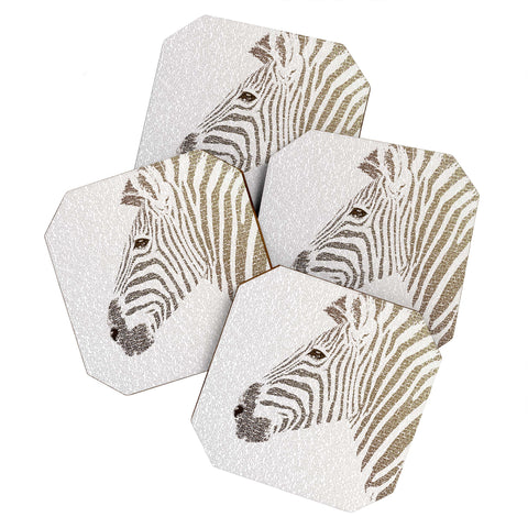 Belle13 The Intellectual Zebra Coaster Set