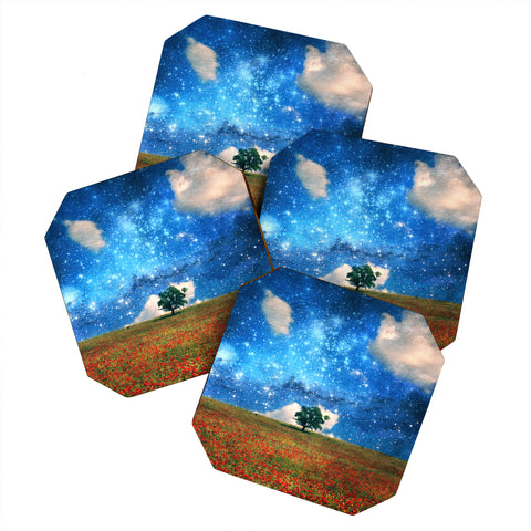 Belle13 The Magical Night Day Coaster Set