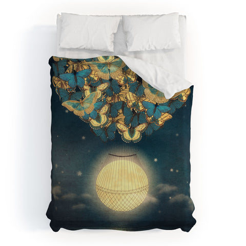 Belle13 The Rising Moon Duvet Cover
