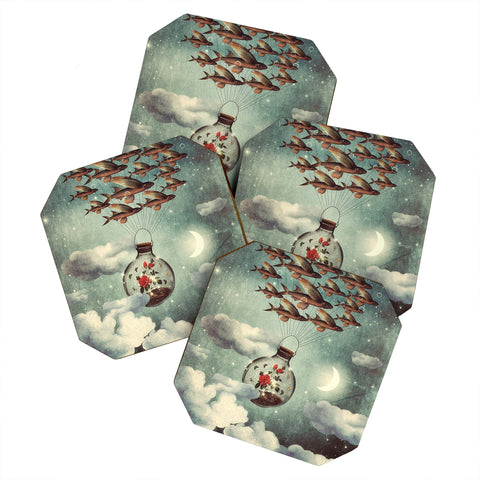 Belle13 The Rose That Wanted To See The World Coaster Set