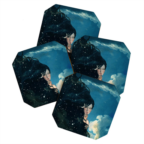 Belle13 Time for Sleep Coaster Set