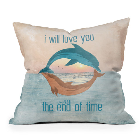 Belle13 Until The End Of Time Outdoor Throw Pillow