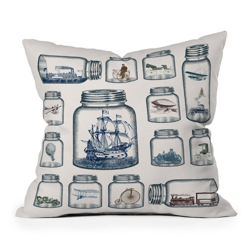 Belle13 Vintage Preservation Outdoor Throw Pillow
