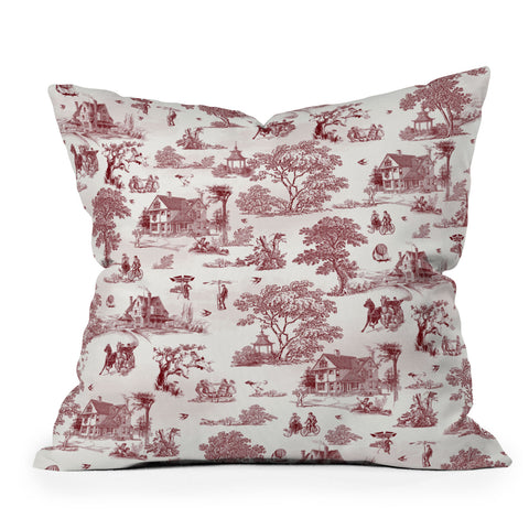 Belle13 Vintage Sunday Afternoon Outdoor Throw Pillow