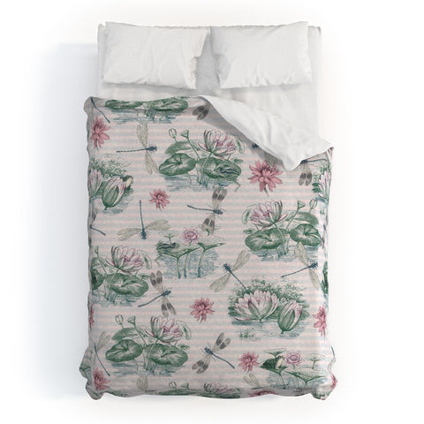 Belle13 Water Lily Lake Duvet Cover