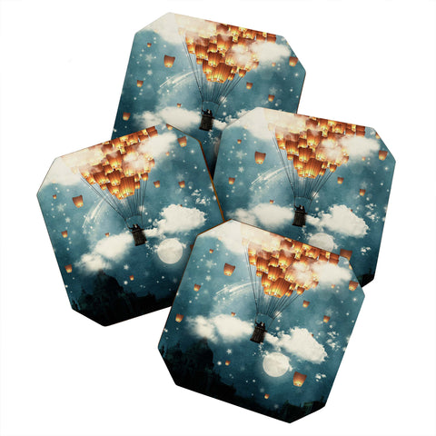 Belle13 Where All The Wishes Come True Coaster Set