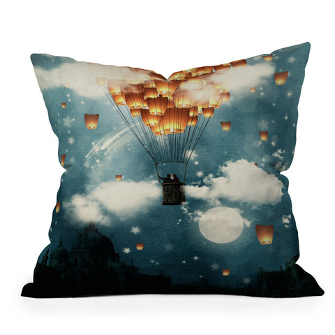 Belle13 Where All The Wishes Come True Throw Pillow