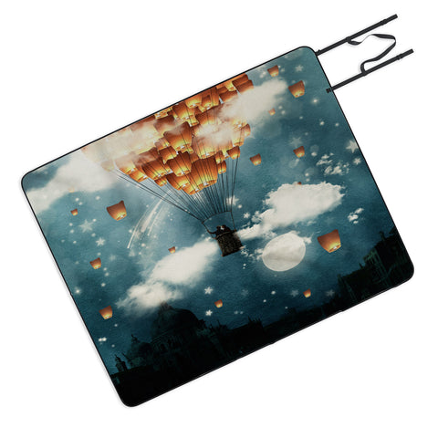 Belle13 Where All The Wishes Come True Picnic Blanket