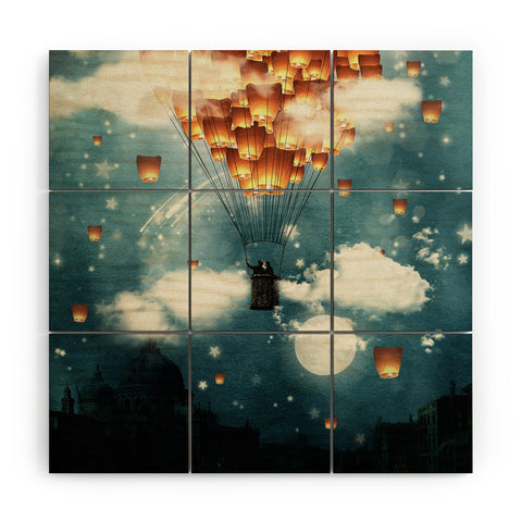 Belle13 Where All The Wishes Come True Wood Wall Mural