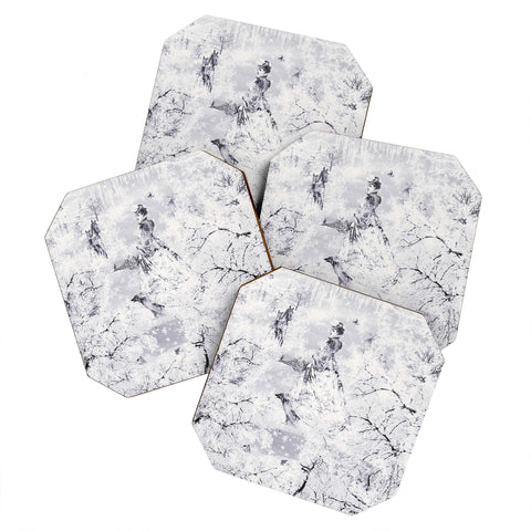 Belle13 Winter Lady Coaster Set