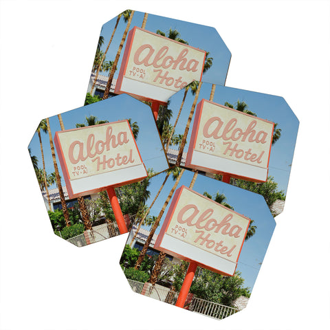 Bethany Young Photography Aloha Hotel on Film Coaster Set