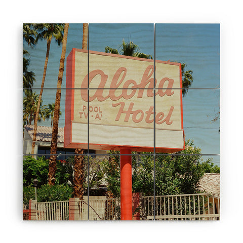 Bethany Young Photography Aloha Hotel on Film Wood Wall Mural