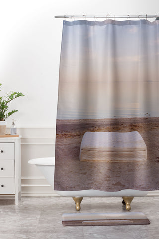 Bethany Young Photography Bombay Beach on Film Shower Curtain And Mat