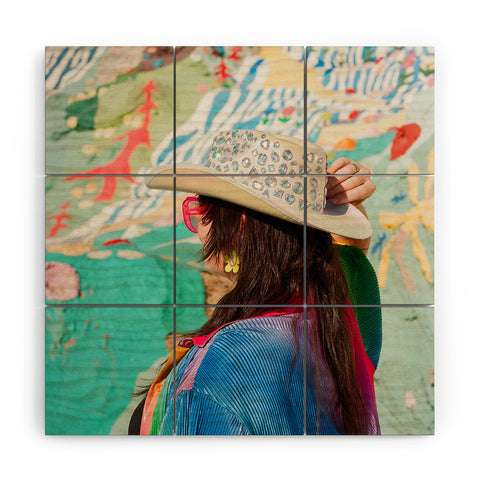 Bethany Young Photography Desert Cowgirl on Film Wood Wall Mural