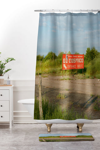 Bethany Young Photography El Cosmico Marfa VI on Film Shower Curtain And Mat