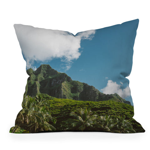 Bethany Young Photography Hawaiian Mountain III Outdoor Throw Pillow