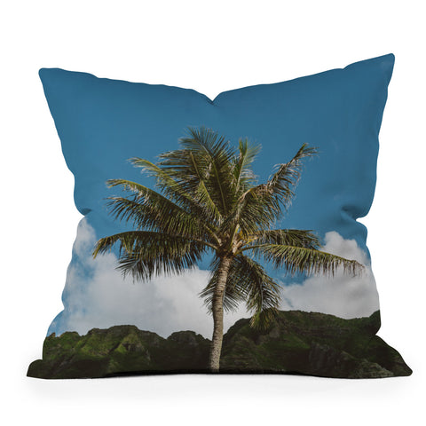 Bethany Young Photography Hawaiian Palm Outdoor Throw Pillow