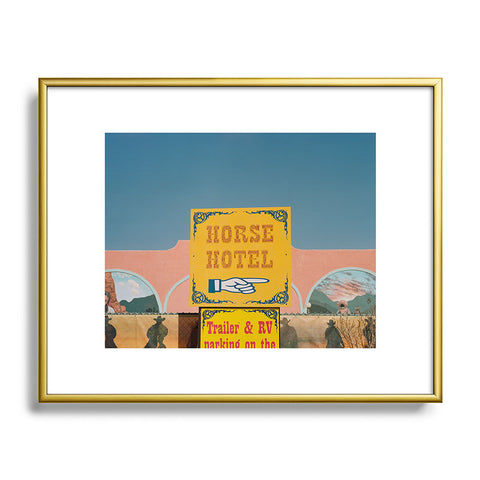 Bethany Young Photography Horse Hotel on Film Metal Framed Art Print