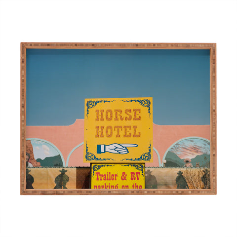 Bethany Young Photography Horse Hotel on Film Rectangular Tray